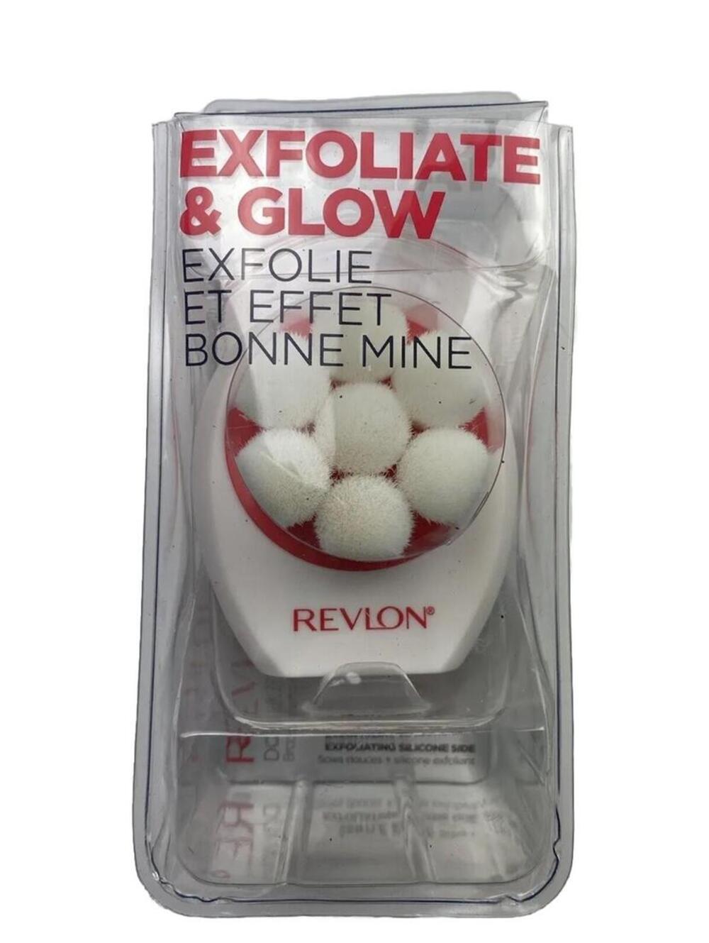Revlon Double Sided Cleansing Brush Exfoliate And Glow Face Brush for Travel,New